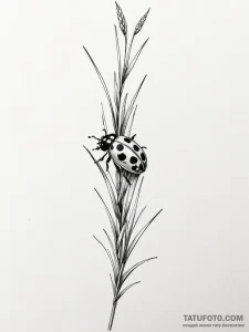 Tattoo design a single, long blade of grass,... - эскиз тату (№1751056665_0, 27.06.2025 20:37) — Tatufoto.com