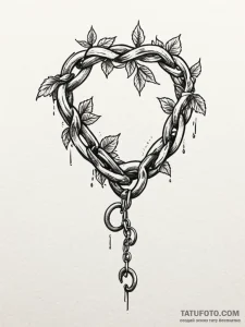 Tattoo design a single, strong vine breaking... - эскиз тату (№1751057247_0, 27.06.2025 20:47) — Tatufoto.com