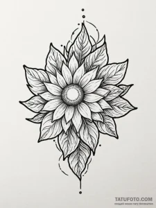 Tattoo design a plant with leaves that are li... - эскиз тату (№1751057672_0, 27.06.2025 20:54) — Tatufoto.com