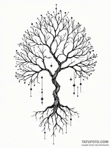 Tattoo design a plant whose roots are not in... - эскиз тату (№1751060099_0, 27.06.2025 21:34) — Tatufoto.com