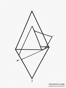 Tattoo design a small, simple geometric shape... - эскиз тату (№1751064847_0, 27.06.2025 22:54) — Tatufoto.com
