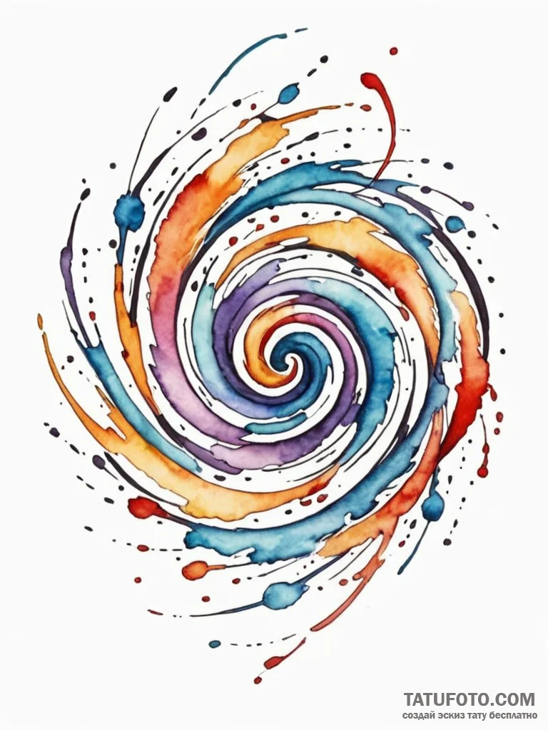 Tattoo sketch an abstract "game flow" represe... - эскиз тату (№1751067566_0, 27.06.2025 23:39) — Tatufoto.com