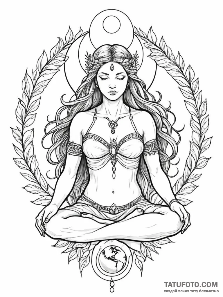 руна берегиня (bereginya, protection, goddess... - эскиз тату (№1751068143_0, 27.06.2025 23:49) — Tatufoto.com