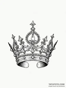 Tattoo sketch a small, minimalist crown or ti... - эскиз тату (№1751068817_0, 28.06.2025 00:00) — Tatufoto.com