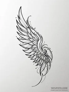 Tattoo design a shoulder blade with a gentle... - эскиз тату (№1751069550_0, 28.06.2025 00:12) — Tatufoto.com