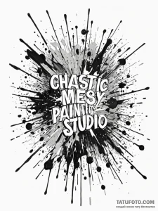The chaotic beauty of a painter's messy, pain... - эскиз тату (№1751072582_0, 28.06.2025 01:03) — Tatufoto.com