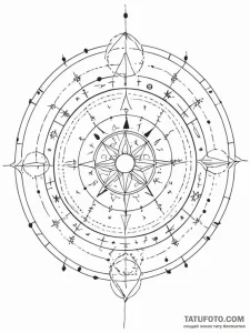 Tattoo design a geometric representation of t... - эскиз тату (№1751072672_0, 28.06.2025 01:04) — Tatufoto.com