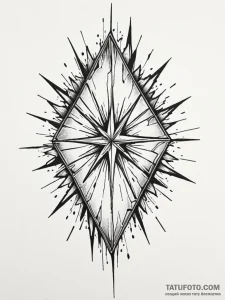 Tattoo design a shattered glass effect, with... - эскиз тату (№1751073598_0, 28.06.2025 01:19) — Tatufoto.com