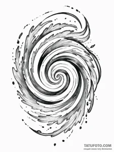 Tattoo design an abstract "fast travel" icon... - эскиз тату (№1751076119_0, 28.06.2025 02:01) — Tatufoto.com