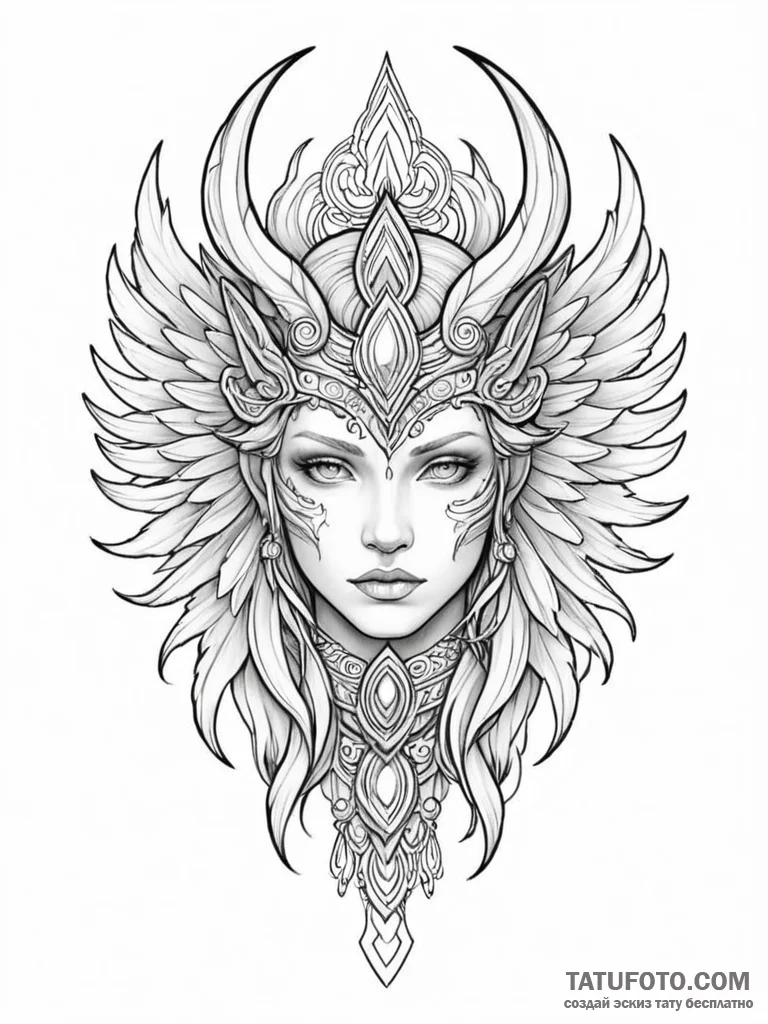 Tattoo design a subtle representation of a "g... - эскиз тату (№1751076418_0, 28.06.2025 02:06) — Tatufoto.com
