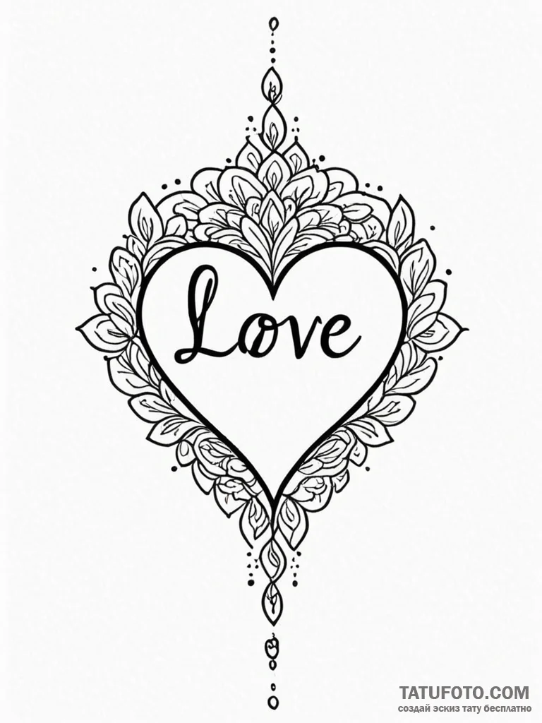 Tattoo design a phrase about self-love or emp... - эскиз тату (№1751080699_0, 28.06.2025 03:18) — Tatufoto.com