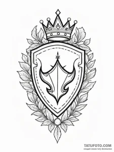 Tattoo design a "solo win" icon with a crown... - эскиз тату (№1751083920_0, 28.06.2025 04:12) — Tatufoto.com
