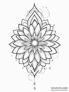 Tattoo design an abstract flow of positive en... - эскиз тату (№1751084873_0, 28.06.2025 04:27) — Tatufoto.com