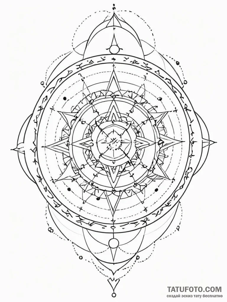 Tattoo sketch a zodiac constellation transfor... - эскиз тату (№1751086956_0, 28.06.2025 05:02) — Tatufoto.com