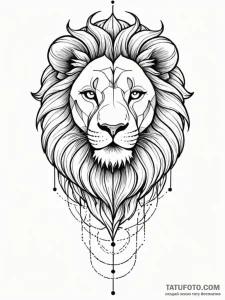 Tattoo sketch a zodiac animal (e.g., lion) wh... - эскиз тату (№1751089141_0, 28.06.2025 05:39) — Tatufoto.com