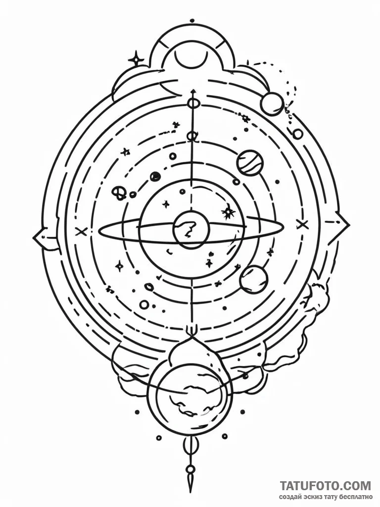 Tattoo design a blackwork tattoo of the rulin... - эскиз тату (№1751089533_0, 28.06.2025 05:45) — Tatufoto.com