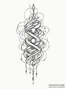 Tattoo design an abstract representation of c... - эскиз тату (№1751092297_0, 28.06.2025 06:31) — Tatufoto.com