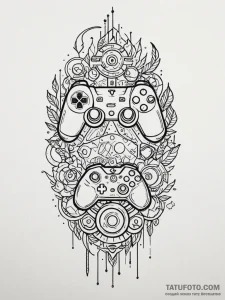 Tattoo design a glowing rgb led strip arrange... - эскиз тату (№1751093926_0, 28.06.2025 06:58) — Tatufoto.com
