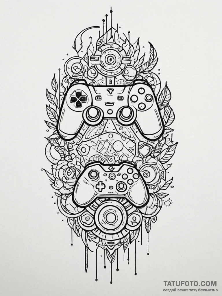 Tattoo design a glowing rgb led strip arrange... - эскиз тату (№1751093926_0, 28.06.2025 06:58) — Tatufoto.com