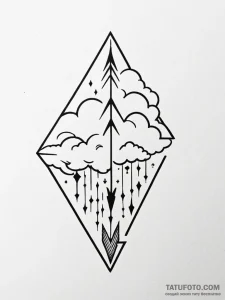 Tattoo sketch a stylized 'level up' arrow pie... - эскиз тату (№1751095749_0, 28.06.2025 07:29) — Tatufoto.com