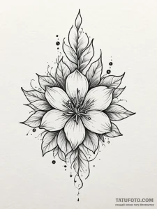 Tattoo design an ethereal glow effect created... - эскиз тату (№1751095931_0, 28.06.2025 07:32) — Tatufoto.com