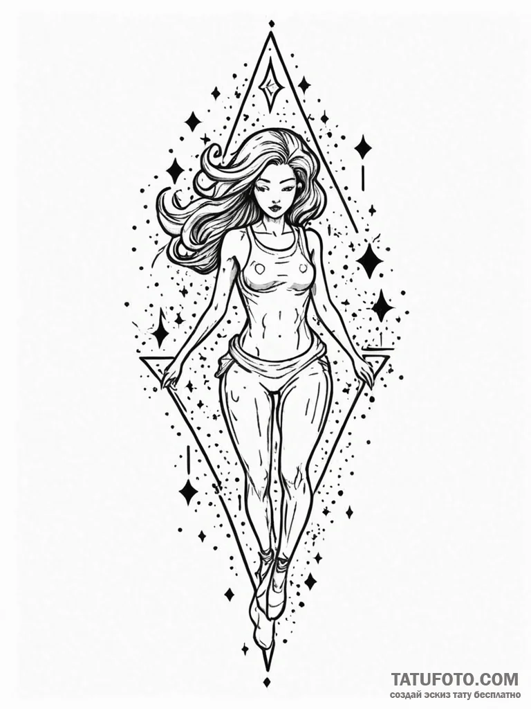 Tattoo sketch a pixelated character dissolvin... - эскиз тату (№1751096703_0, 28.06.2025 07:45) — Tatufoto.com