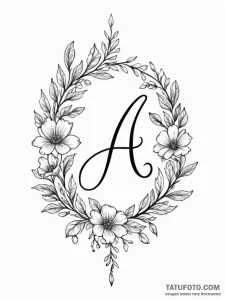 Tattoo design a hand writing a name or initia... - эскиз тату (№1751098218_0, 28.06.2025 08:10) — Tatufoto.com