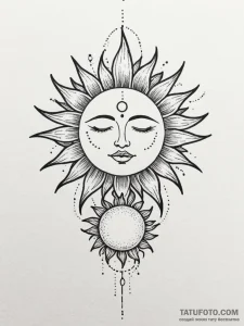 Tattoo sketch: a stylized representation of a... - эскиз тату (№1751104343_0, 28.06.2025 09:52) — Tatufoto.com