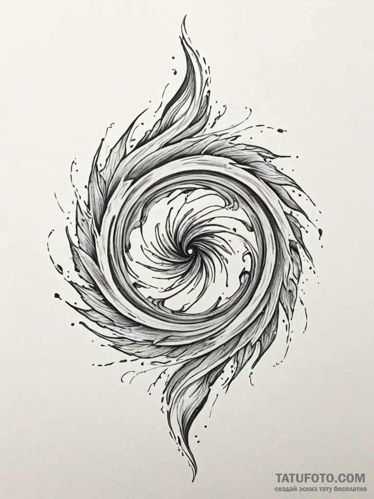 Tattoo sketch an abstract interpretation of "... - эскиз тату (№1751105011_0, 28.06.2025 10:03) — Tatufoto.com