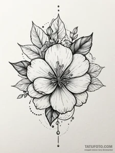 Tattoo sketch a soft, monochromatic palette w... - эскиз тату (№1751108324_0, 28.06.2025 10:58) — Tatufoto.com