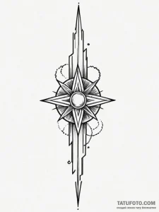 Tattoo design a single, powerful support beam... - эскиз тату (№1751108714_0, 28.06.2025 11:05) — Tatufoto.com