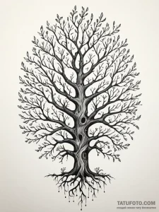 Tattoo design a sprawling skill tree diagram... - эскиз тату (№1751109022_0, 28.06.2025 11:10) — Tatufoto.com