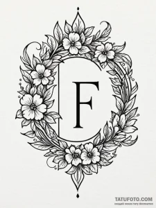 Tattoo design a stylized 'f' for 'respects' b... - эскиз тату (№1751109263_0, 28.06.2025 11:14) — Tatufoto.com