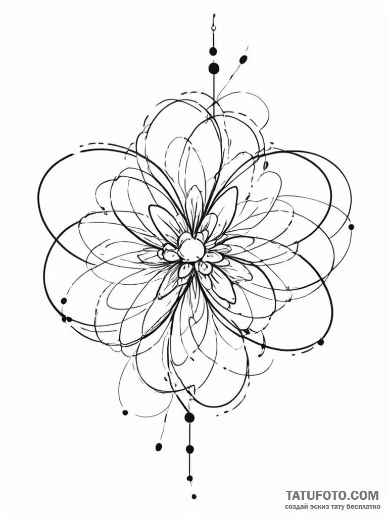 Tattoo design an abstract representation of c... - эскиз тату (№1751109742_0, 28.06.2025 11:22) — Tatufoto.com