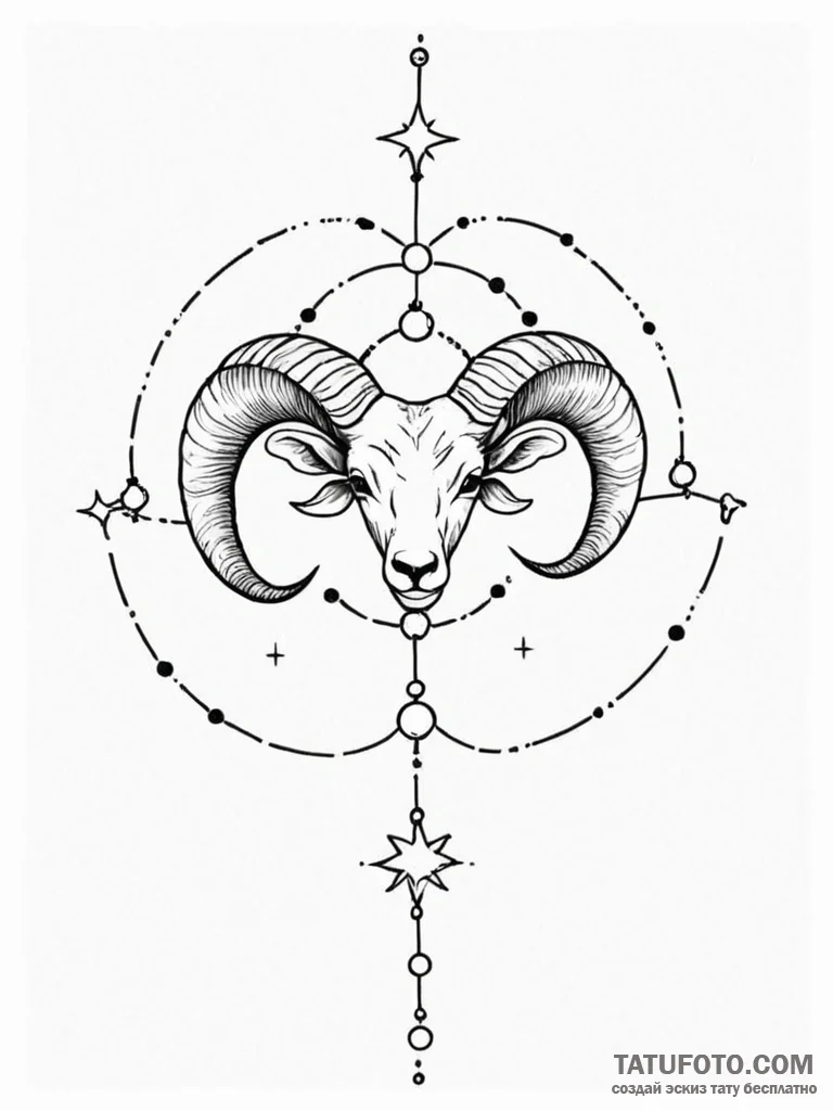 Tattoo sketch a single, tiny star constellati... - эскиз тату (№1751110307_0, 28.06.2025 11:31) — Tatufoto.com