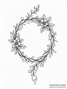 Tattoo design a delicate string of pearls int... - эскиз тату (№1751111226_0, 28.06.2025 11:47) — Tatufoto.com