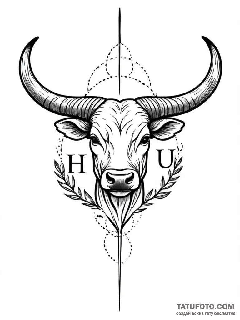 Tattoo design "i have" text for taurus, with... - эскиз тату (№1751112560_0, 28.06.2025 12:09) — Tatufoto.com