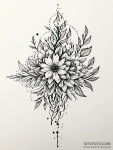 Tattoo design an abstract representation of g… — эскиз тату (№1751112949_0, 28.06.2025 12:15) — Tatufoto.com