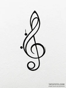Tattoo design a tiny musical note or a rest s… — эскиз тату (№1751113498_0, 28.06.2025 12:24) — Tatufoto.com