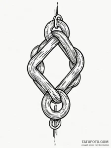 Tattoo sketch a single, unbroken chain link,... - эскиз тату (№1751116857_0, 28.06.2025 13:20) — Tatufoto.com