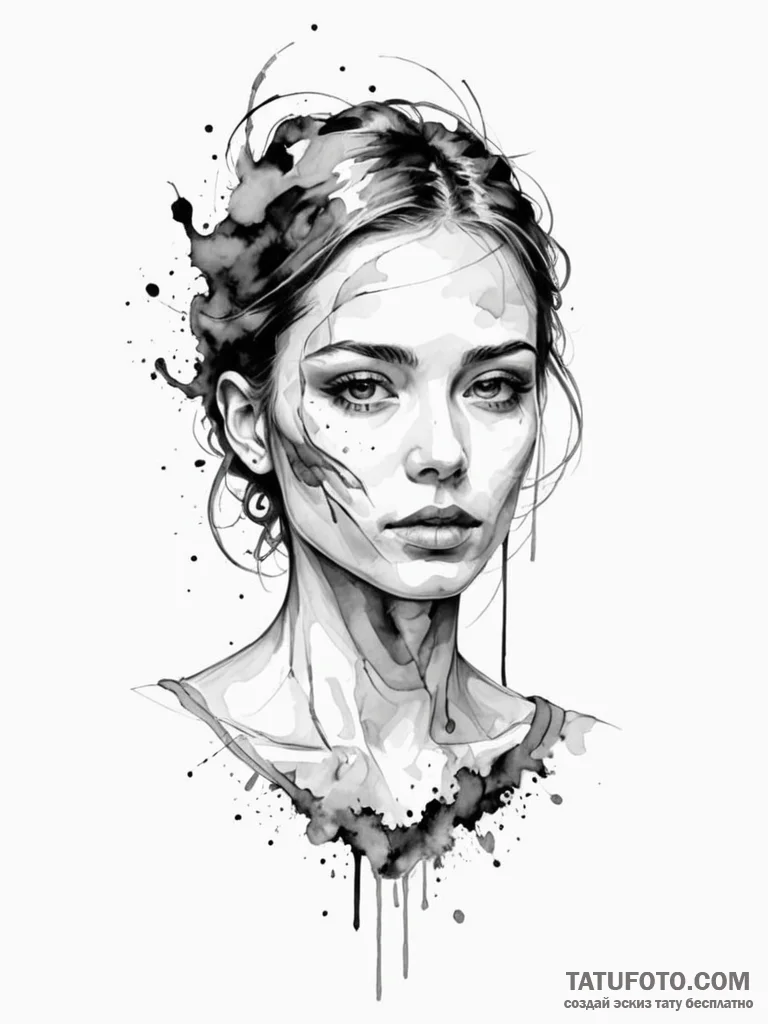 Tattoo sketch an abstract representation of i... - эскиз тату (№1751117692_0, 28.06.2025 13:34) — Tatufoto.com