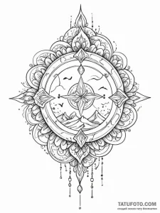 Tattoo design an abstract representation of s... - эскиз тату (№1751121034_0, 28.06.2025 14:30) — Tatufoto.com