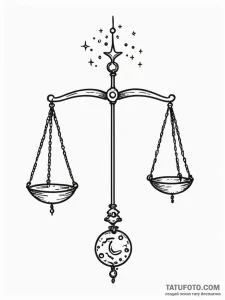 Tattoo sketch libra constellation, its stars... - эскиз тату (№1751124959_0, 28.06.2025 15:35) — Tatufoto.com