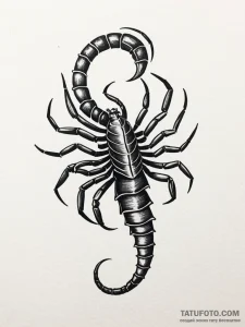 Tattoo design a scorpio scorpion's tail curli... - эскиз тату (№1751125295_0, 28.06.2025 15:41) — Tatufoto.com