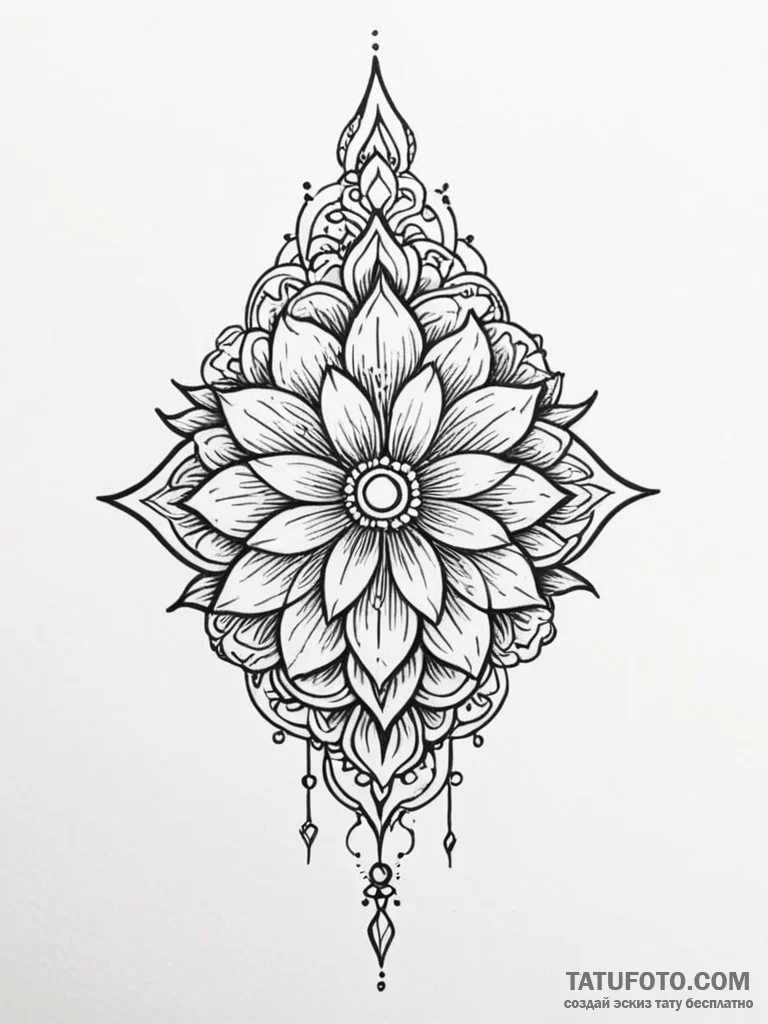 Tattoo design a small, unique motif that hold... - эскиз тату (№1751128083_0, 28.06.2025 16:28) — Tatufoto.com