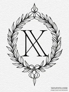Tattoo sketch a minimalist roman numeral date... - эскиз тату (№1751130053_0, 28.06.2025 17:00) — Tatufoto.com