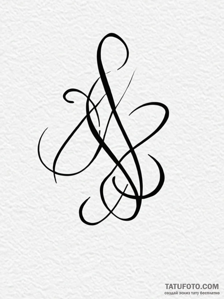 Tattoo design a small, meaningful word in a u... - эскиз тату (№1751130727_0, 28.06.2025 17:12) — Tatufoto.com