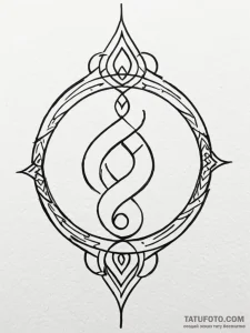 Tattoo design a symbol of personal resilience… — эскиз тату (№1751131775_0, 28.06.2025 17:29) — Tatufoto.com