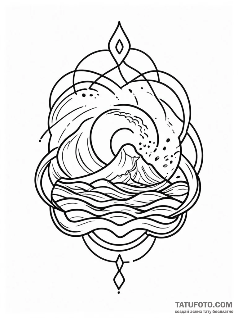 Tattoo sketch a "streaming live" icon with a... - эскиз тату (№1751132187_0, 28.06.2025 17:36) — Tatufoto.com