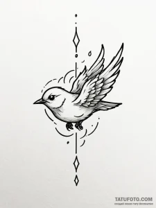 Tattoo design a single tear transforming into... - эскиз тату (№1751133789_0, 28.06.2025 18:03) — Tatufoto.com
